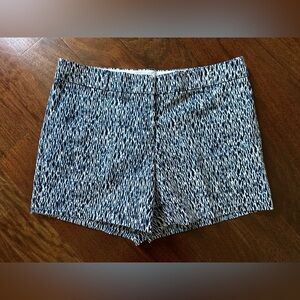 Kenar Navy Blue and White Patterned Chino Shorts